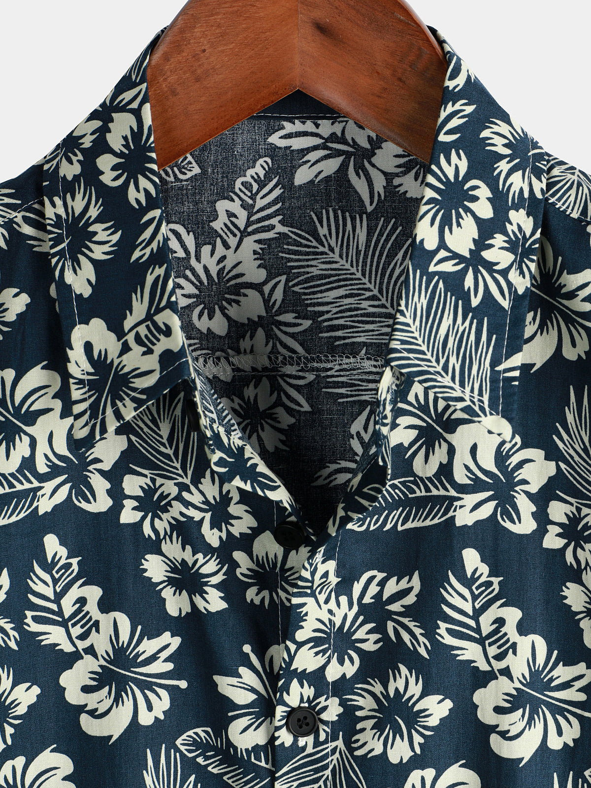 Katoenen Hawaii Overhemd met Korte Mouwen