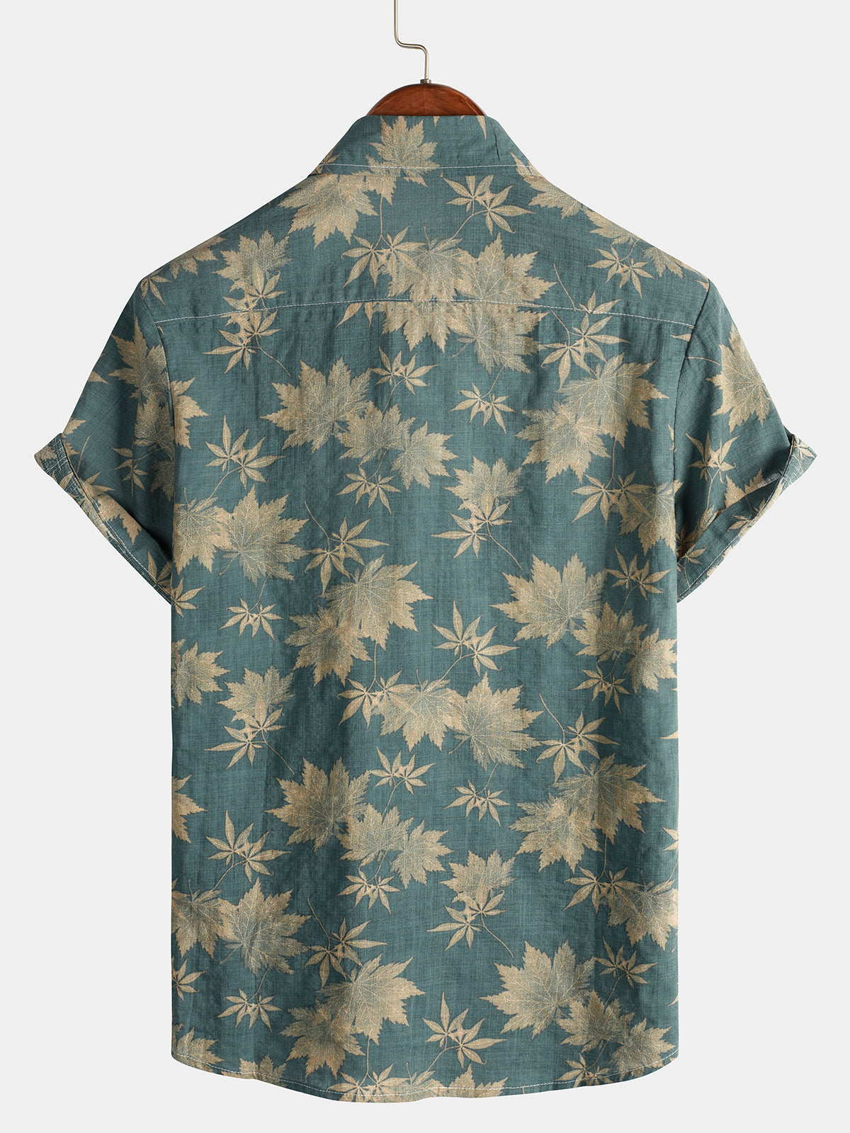 Katoenen Hawaii Overhemd met Korte Mouwen