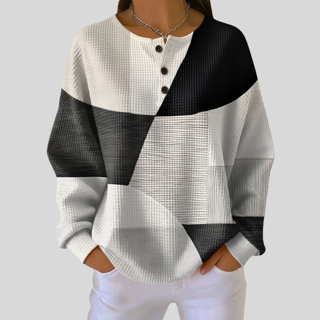 Rieneke | Wafelstructuur Henley-trui