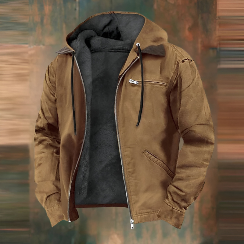 Dario™ | Warme jas met fleecevoering en capuchon