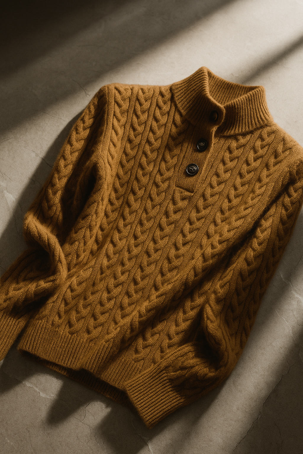 Arden Knop-Up Cashmere Trui