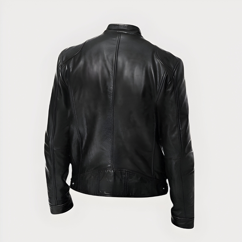 Joren™ | Klassieke bikerjas met rits