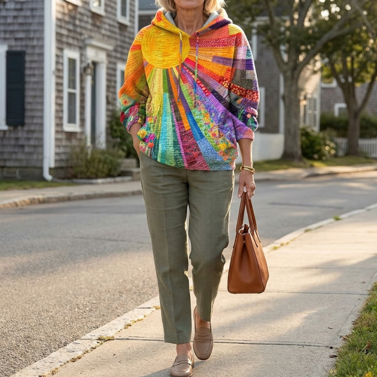 Amanda - Wildflower Gevoerde Hoodie