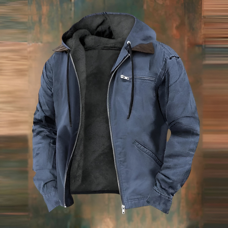 Dario™ | Warme jas met fleecevoering en capuchon