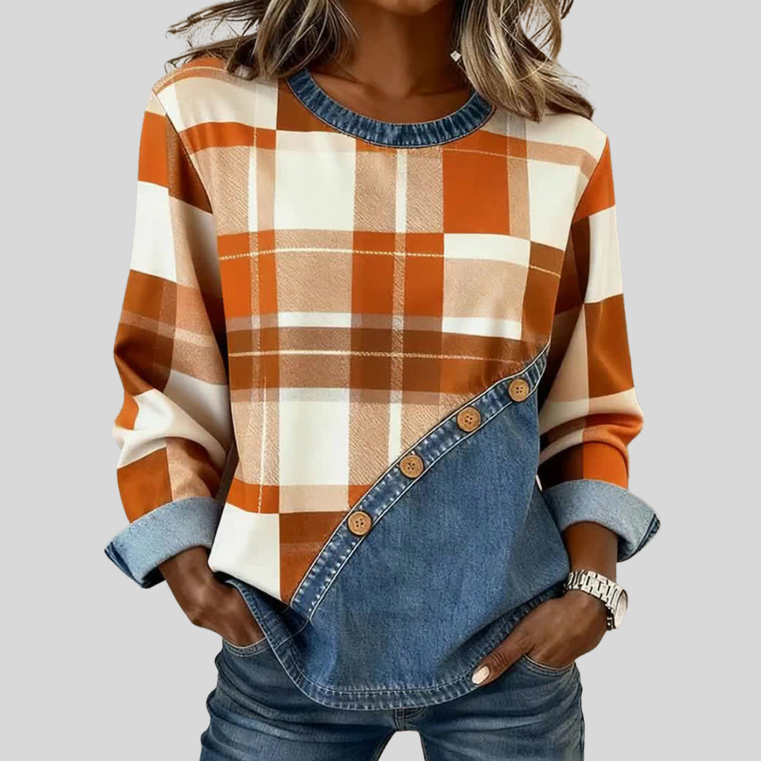 Christina | Sportieve Patchwork Top