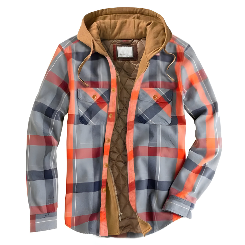 Bram™ | Comfortabele patchwork jas met capuchon