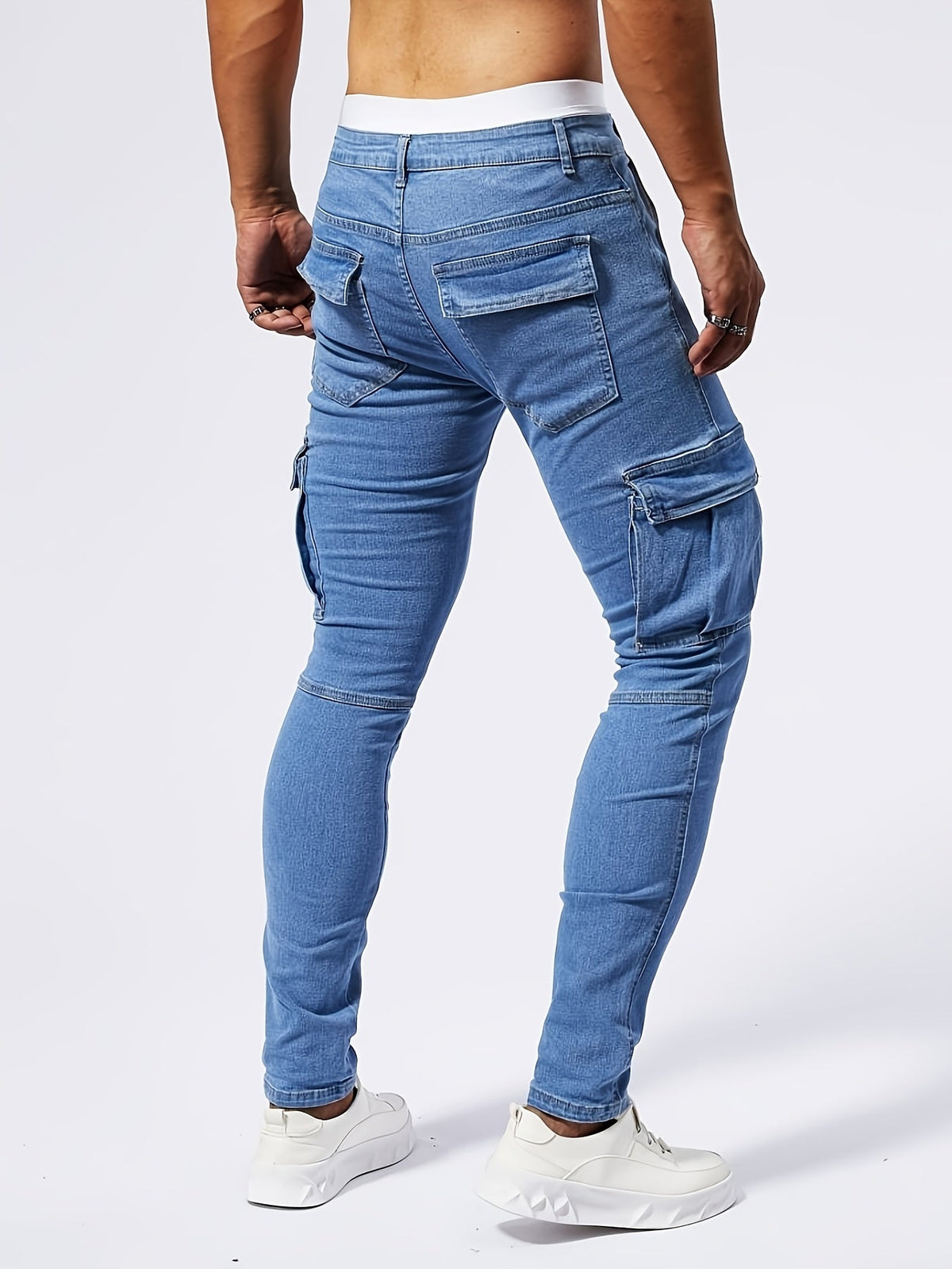 Laluna® | Slim Fit Cargo Jeans
