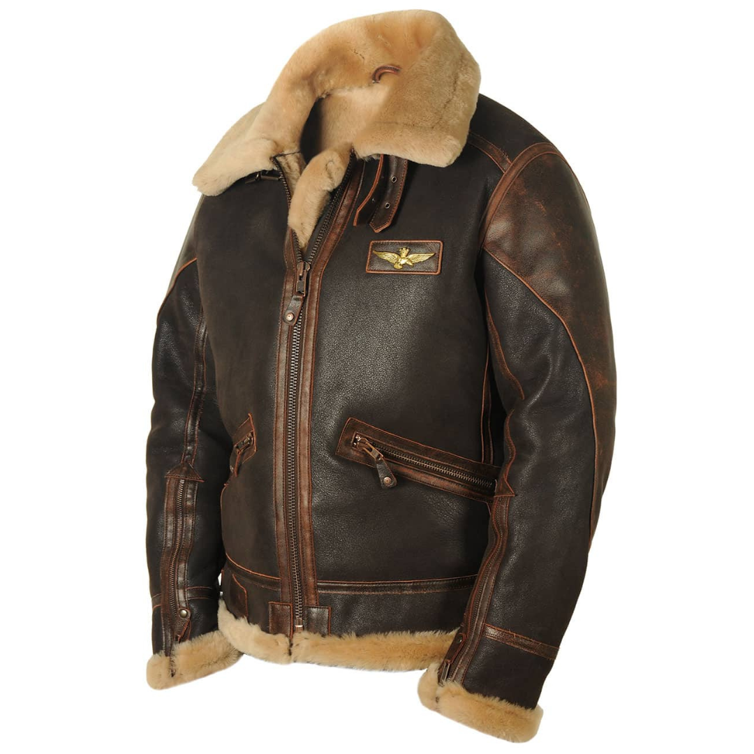 Eamon™ | Klassieke shearling aviator jas