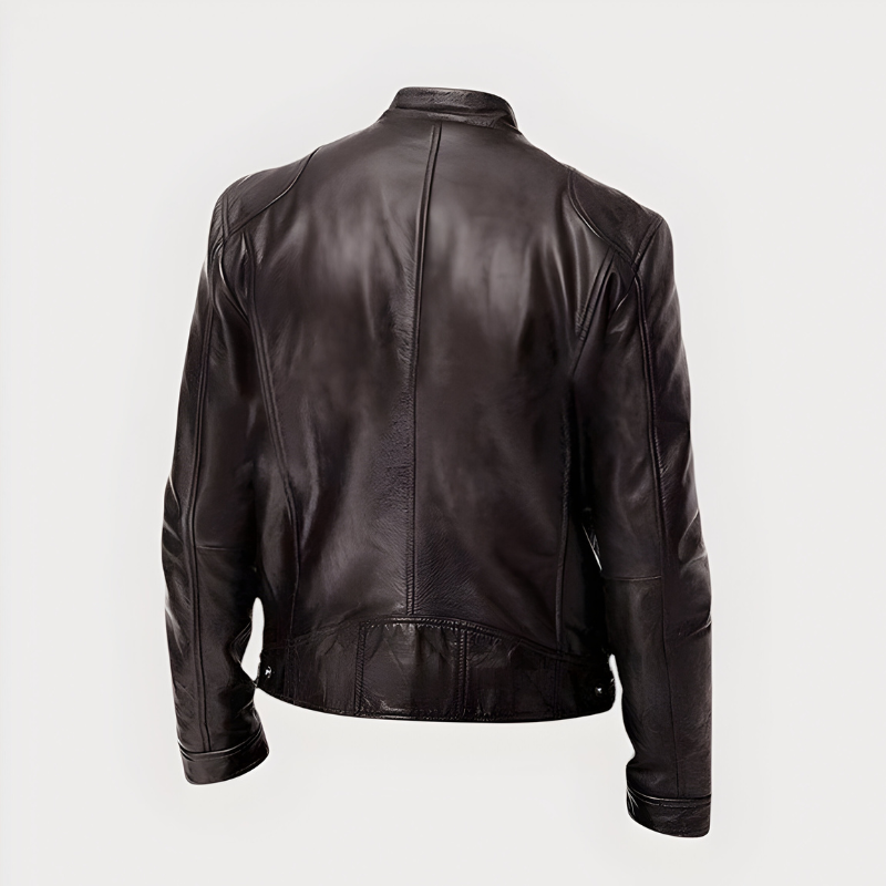 Joren™ | Klassieke bikerjas met rits
