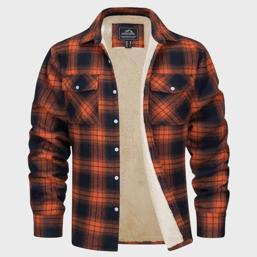 Axel™ | Casual Geruite Shirt Jas