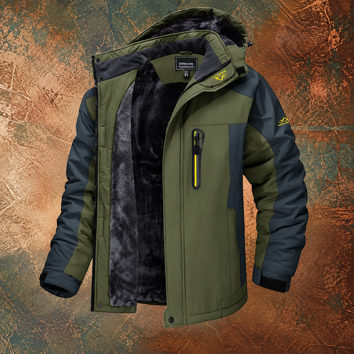 Winterjas voor heren met geavanceerde stof