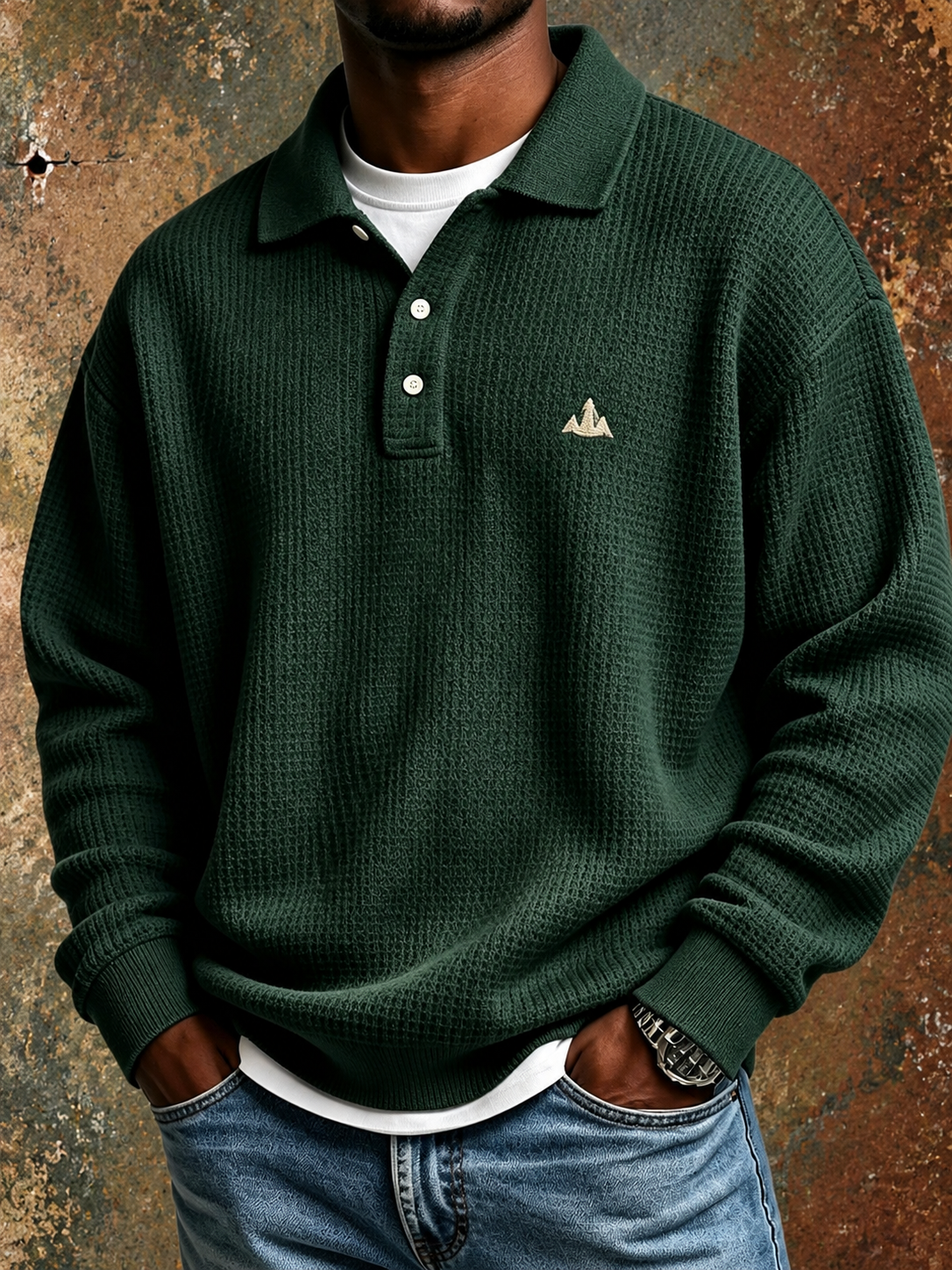 Doris | Wafelpolo Sweatshirt