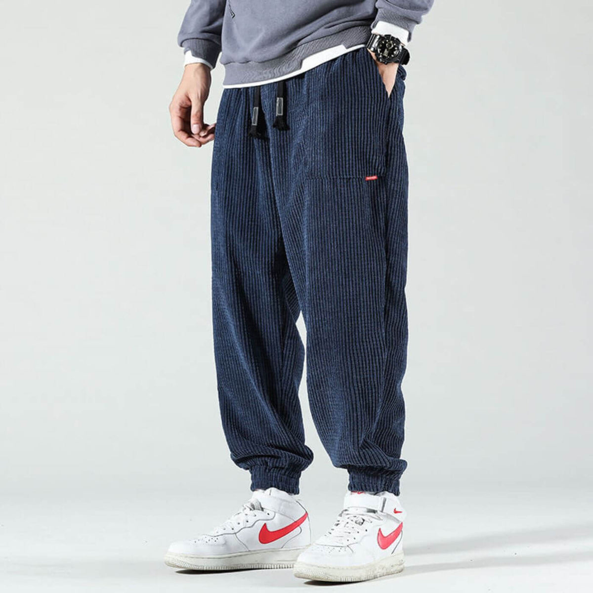 Heren Joggingbroek van Ribfluweel