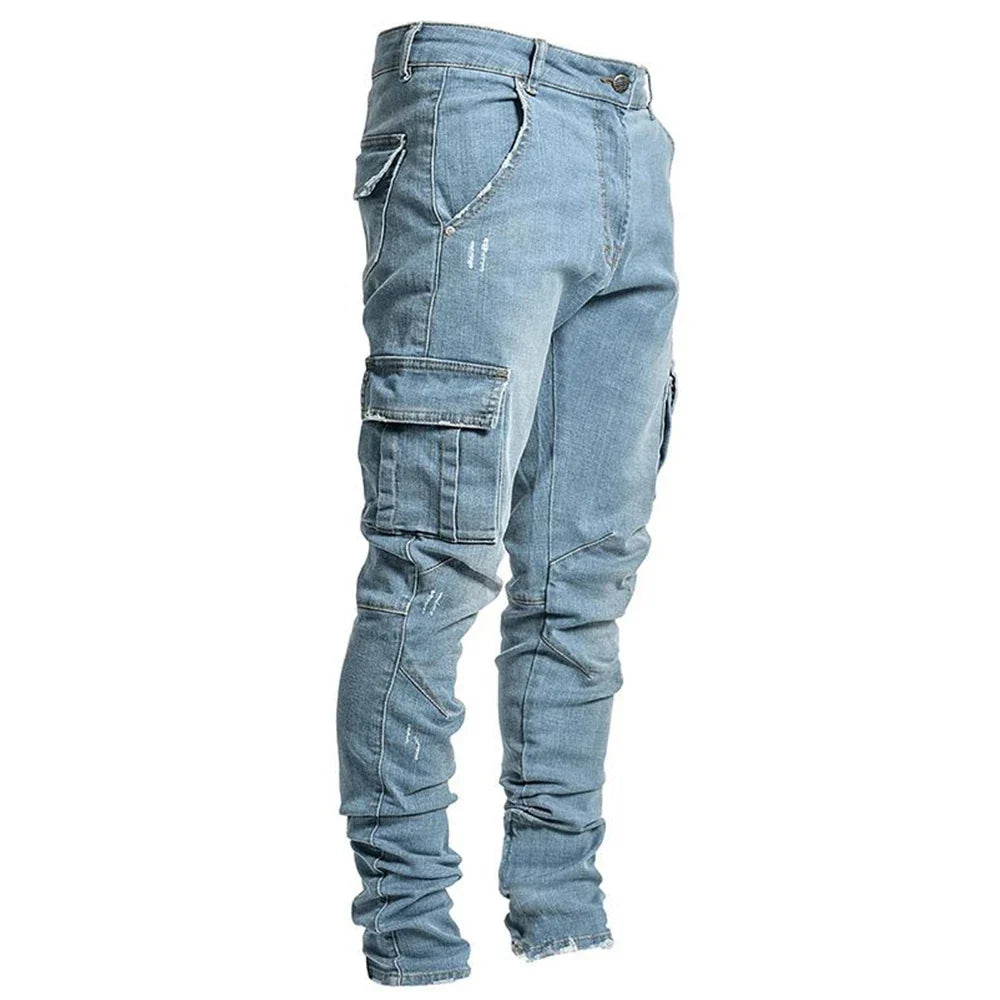 Laluna® | Cargo Street Elastic Jeans
