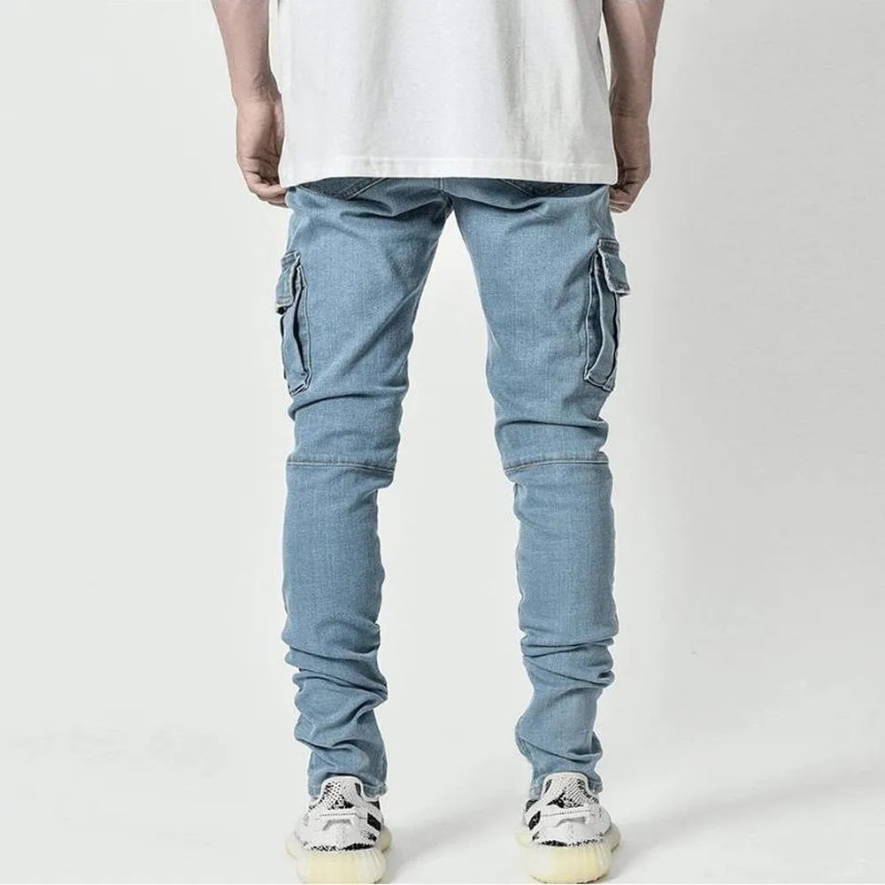 Laluna® | Cargo Street Elastic Jeans