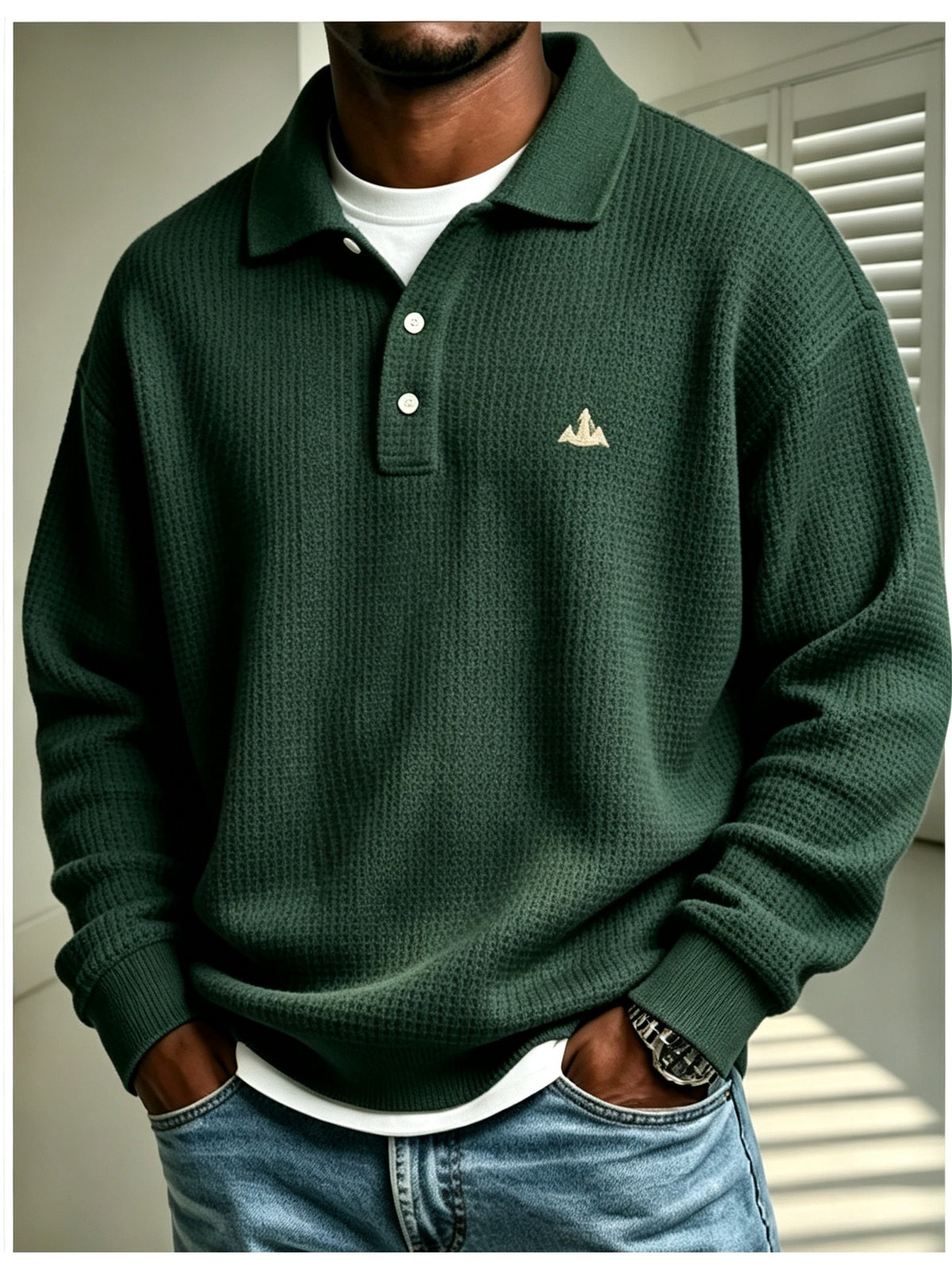 Doris | Wafelpolo Sweatshirt