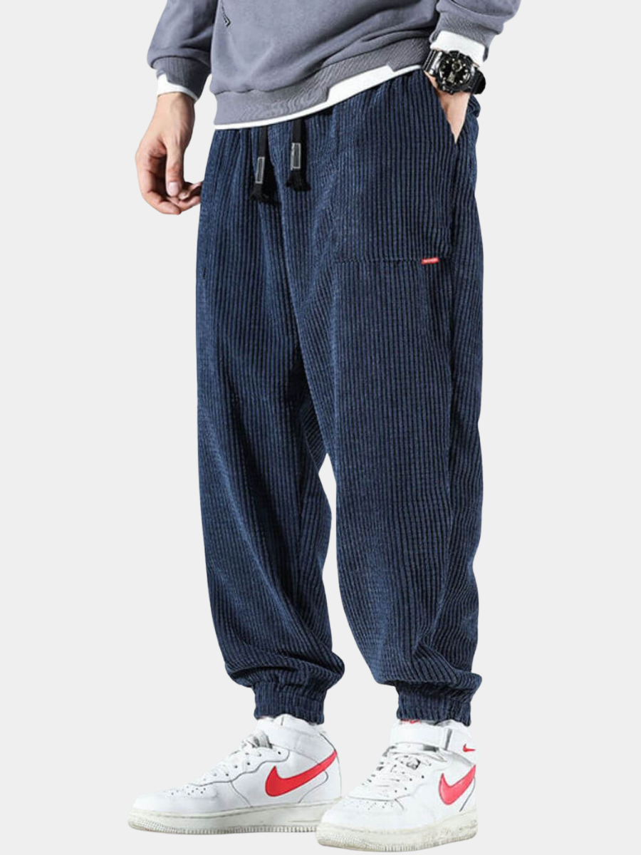 Heren Joggingbroek van Ribfluweel
