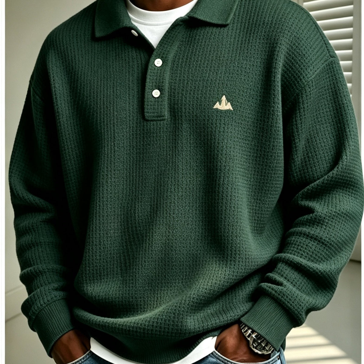 Doris | Wafelpolo Sweatshirt