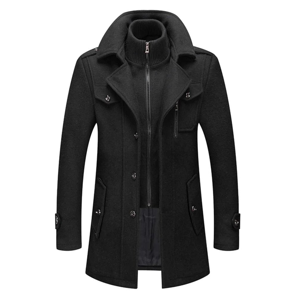 Bruno™ | Elegante Winterjas Met Rits & Knopen